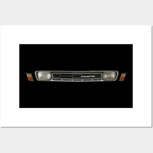 Austin Allegro 1970s classic car minimalist grille Posters and Art